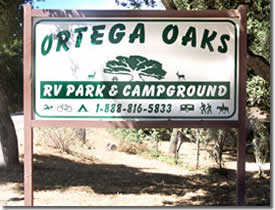 park entrance sign